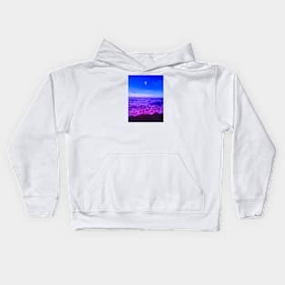 Moon over the night Kids Hoodie